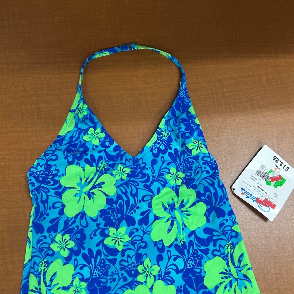 NWT Catalina Floral tankini - Blue and Green